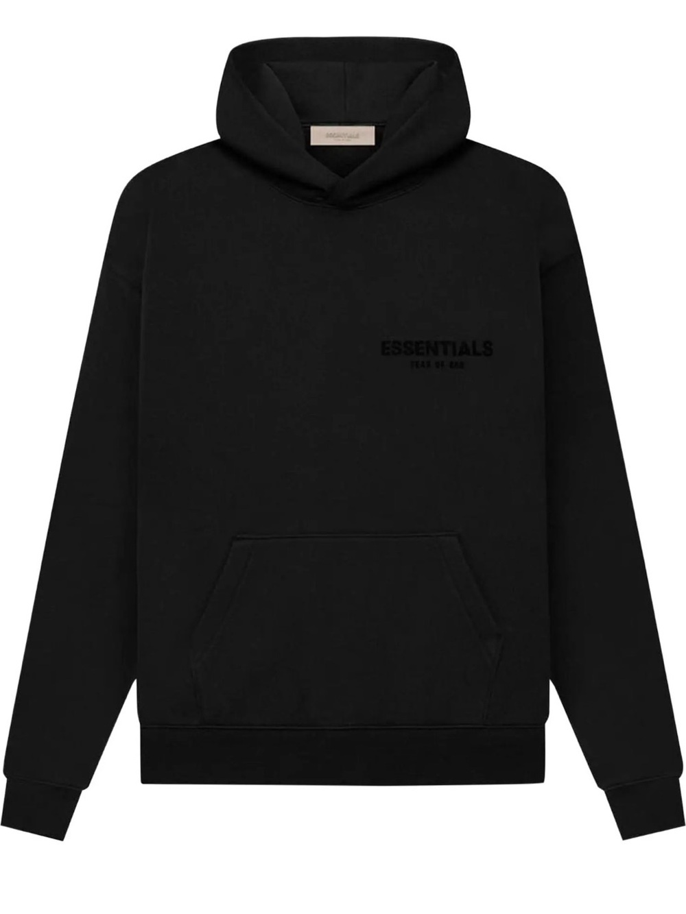 Fear of God Black ESSENTIALS Pullover Hoodie